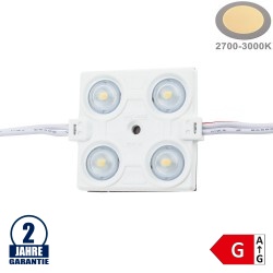 LED 12V SMD 4 2835 Modul 2,4W IP65 Warmweiß